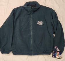 New York Jets Reversible Fleece Vintage NFL Jacket Men  s Large NWT