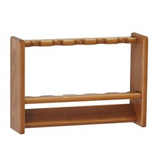 Fishing Rod Rack 5 Rod 17.75"W x 12.25"H x 4.75"D Solid Oak