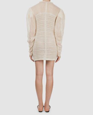 magda butrym long sleeve dress Magda Butrym Tie-detailed Gathered Padded Wool-blend Midi Dress - Women - Gray Dresses