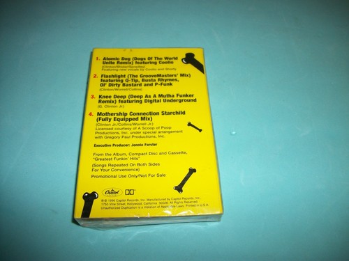 RARE George Clinton – Greatest Funkin' Hits SNIPPET SAMPLER CASSETTE SEALED - Picture 2 of 2