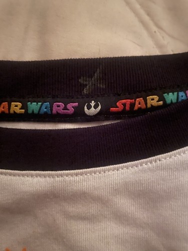 Disney Parks Star Wars Pride Crop Top Tee Women’s 3x Rainbow Color - Picture 3 of 3