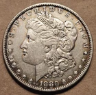 1880 P Morgan Silver Dollar Liberty Head $1 Coin XF EF / AU NICE !