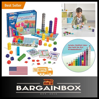 Officially Licensed Numberblocks MathLink Activity Set with 100 Counting Cubes