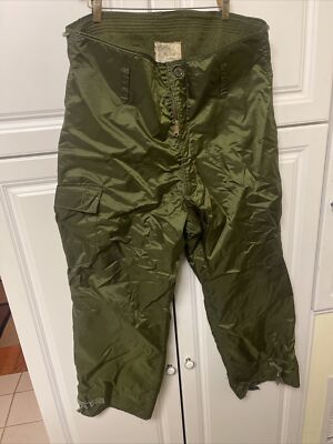 Vtg Alpha Industries Summit Apparel Large Pants Extreme Cold Weather Impermeable