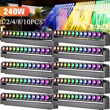 10PCS 240W LED RGBW Wall Wash Light Strobe DMX DJ Party Stage Lighting Effect