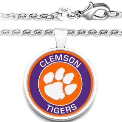 Clemson Tigers Mens Womens 925 Sterling 