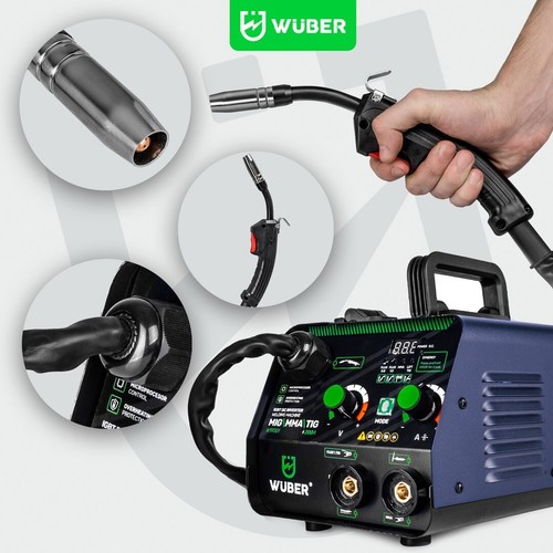 MIG MAG MMA TIG Welder 200A Gasless Multi-Function Welding Synergy Machine - Picture 4 of 19