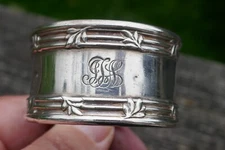 Ant. Tiffany & Co. Sterling Monogrammed "J.J.N." Napkin Ring - Model Number 3191