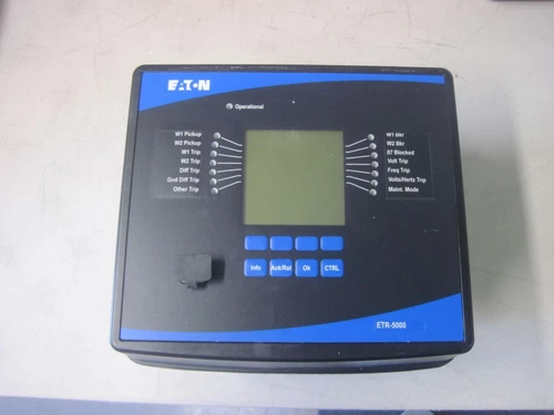 100% WARRANTY Eaton ETR-5000B0IA Transformer Diff. Relay ETR-5000B01A 1