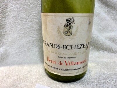 1970 Henri de Villamount Grands Echezeaux  Bottle (empty)  From Japan