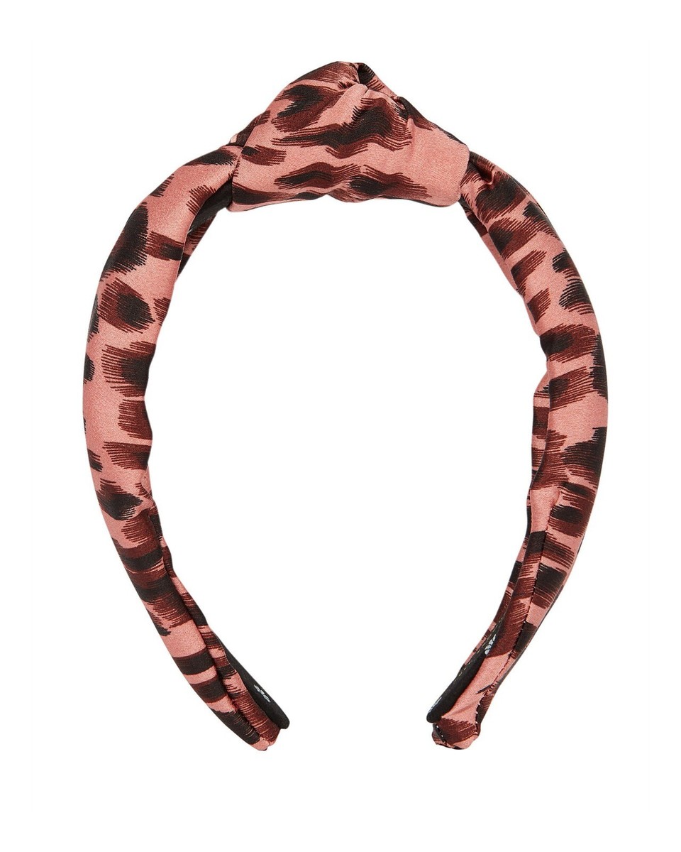 New Womens Lele Sadoughi Silk Blend Pink Leopard Silk  display picture 1