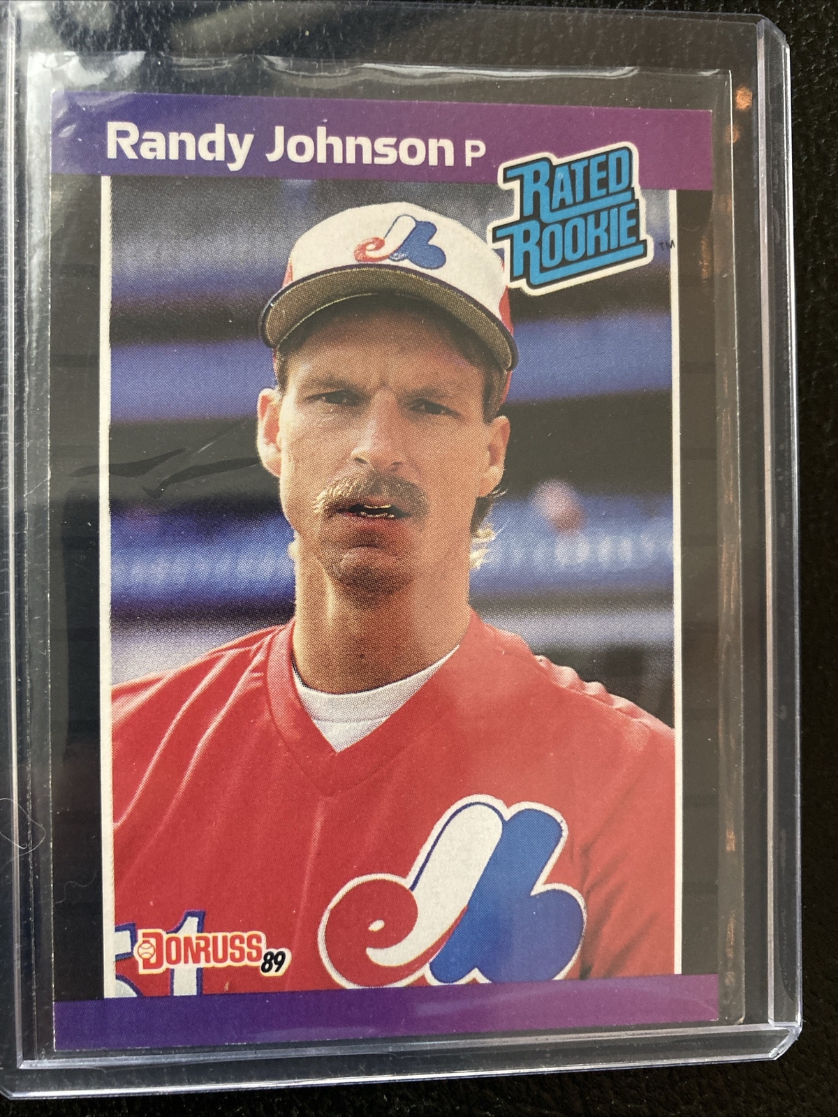 1989 Donruss - Rated Rookie *Denotes  Next to PERFORMANCE #42 Randy Johnson (RC)