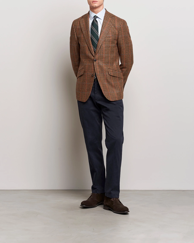 Houndstooth Men's Blazer Notch Lapel Single Breasted Casual Jacket Outfits - Picture 4 of 9