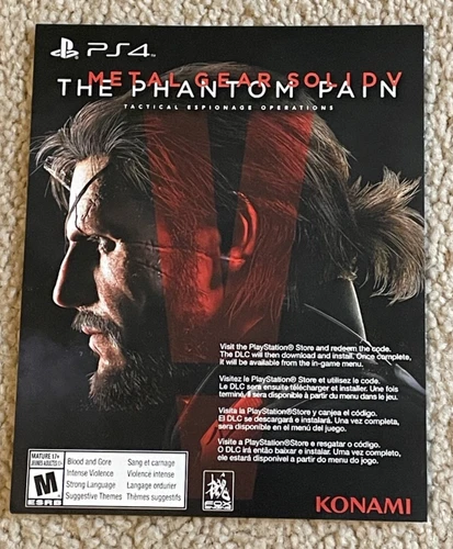 Metal Gear Solid V: The Phantom Pain Tactical Espionage operations PS4 DLC