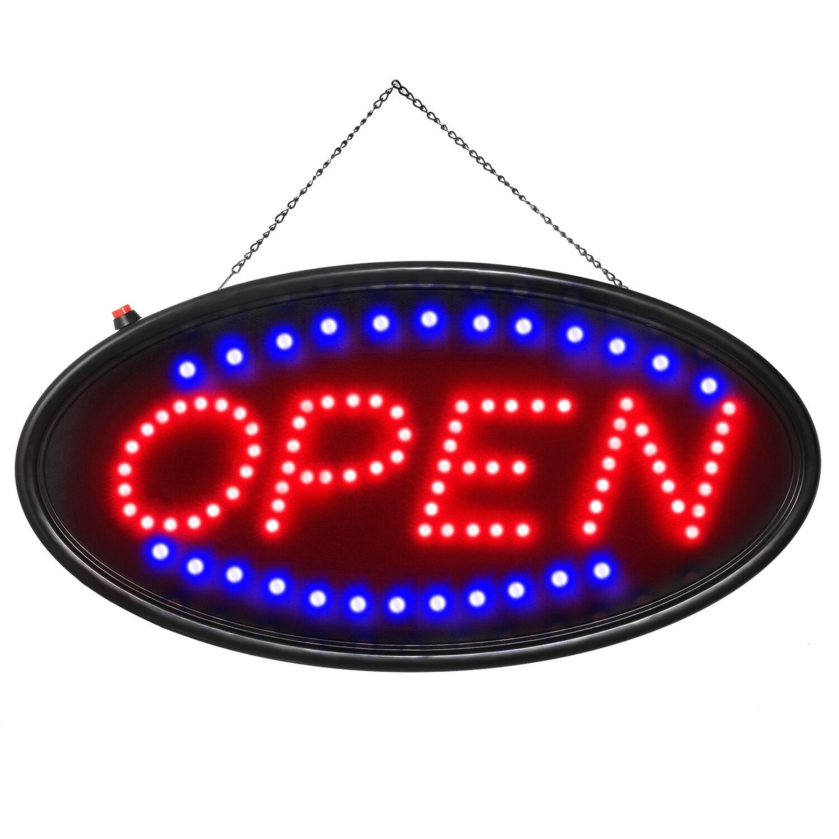 LED　open　Sign iMountek GPCT1636 Neon Open Sign - Black for sale online | eBay