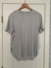 Member s Mark Fashion Hem Tee Light Gray Color Size M