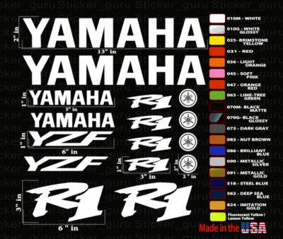 Aftermarket Motorcycle Racing Customized Fairing Vinyl Decal Sticker DIY #382