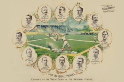 Captains of the twelve baseball teams in the National League arran- Old Photo