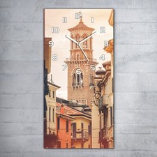 Orologio da parete vetro 30x60 orologio ufficio strada Verona Italia edifici medievali