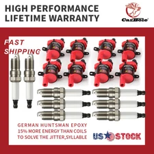8 Set Ignition Coils UF262 +Spark Plugs 41-962 For 1999-2007 Chevrolet GMC D585