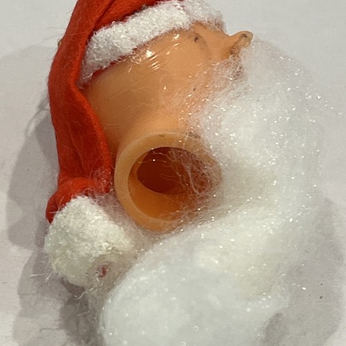 VTG Santa Claus Doll Rubber Plastic Head Long Beard Christmas Crafts Ornament - Picture 11 of 20