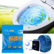 Toilet Cleaning Deodorant Bowl Cleaner Stain Remover Blue Tabs Tablet Flush H7F7