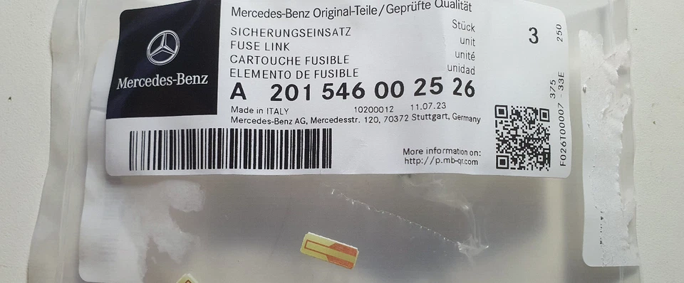 Neu Mercedes Benz W201 W124 W126 Kombiinstrument Sicherungseinsatz A201546002... - Bild 1 von 1