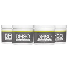 DMSO 70/30 Gel 4 oz. 4 pack Jar  w/ Aloe Vera 99.995% Dimethyl Sulfoxide