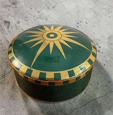 Tiffany & Co. Westin Hotels Limited Edition Porcelain Box Green & Gold Starburst