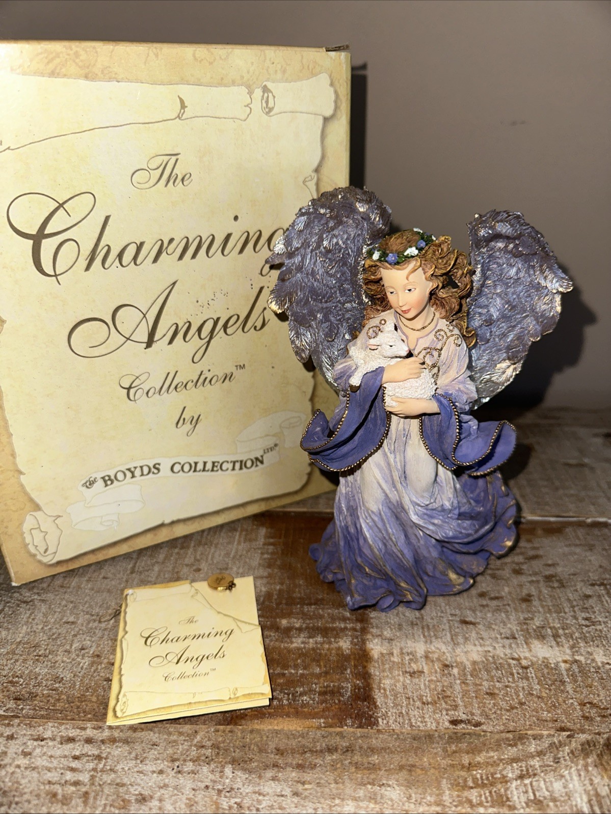 Charming Angels Boyds Collection Serena Guardian Of Peace 28223 Boxed & Coa 2002