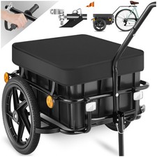 Bicycle Trailer Bike Carriers Cargo Tag Along Multifunctional Hand Cart Shopping