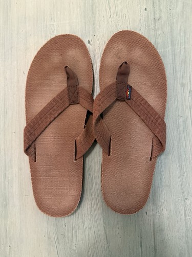 Men's Rainbow Premier Single Layer Sandals Espresso Brown, Size XXL (12-13.5)