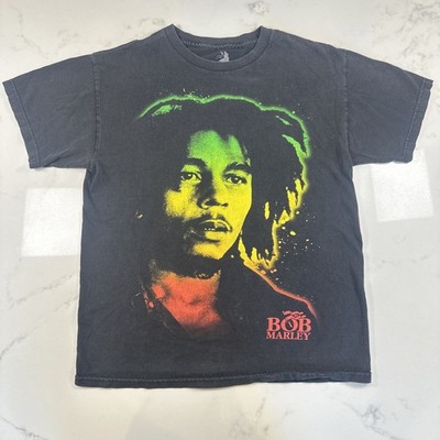 Bob Marley Zion Roots Wear Graphic T-Shirt Men s Medium Black