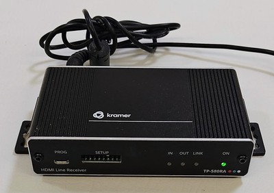 Kramer TP-580RA 4K60 HDMI Long-Range HDBaseT Twisted Pair Receiver w/Power Cord 