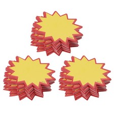 Blanko-Verkaufsschilder mit Stern-Design, 50 x 70mm Preisauszeichnung, 300 Stück