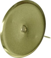 Kaemingk Adventskerzenhalter Ø 8 Cm Hellgold Ohne Dorn, 4 StüCk