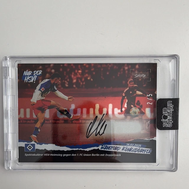 Ultimate Dropz Shotz 2025/26 Ransford Königsdörffer HSV MOMENT-08 Auto 2/5