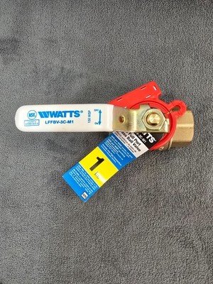 Watts 1 in. Brass FIP x FIP Full Port Threaded Ball Valve 1 LFFBV-3C-M1