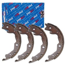 JAPKO BREMSBACKEN SATZ HANDBREMSE passend für NISSAN CUBE JUKE LEAF QASHQAI