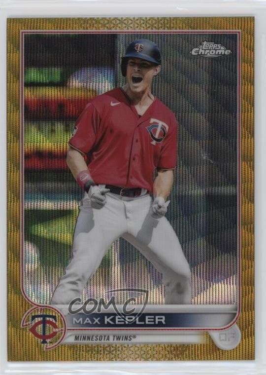 2022 Topps Chrome Gold Wave Refractor 42/50 Max Kepler #58 7p8