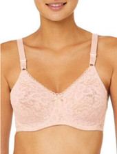 Bali Womens Lace and Smooth Underwire Bra- Rosewood- 36c