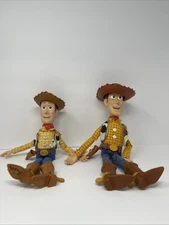 Disney & Hasboro Toy Story Woody Figures One Working One Nonworking
