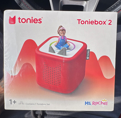 tonies Toniebox 2 Starter Set Red w/ Ms. Rachel Tonie, Ages 1+ (11003774)