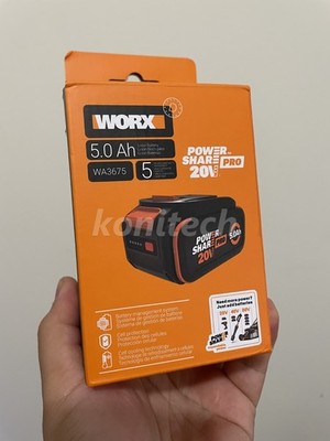 Genuine WORX PowerShare Pro Battery 20V 5.0 Ah Battery, WA3675