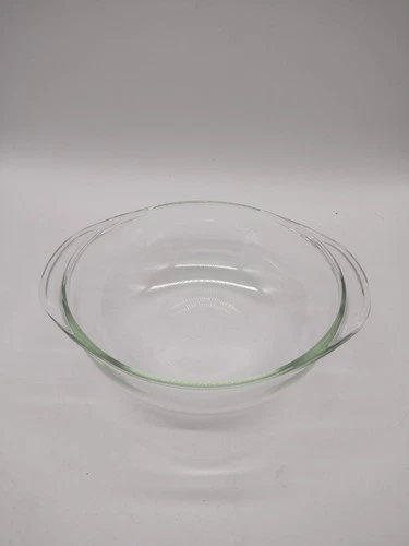 Vintage Corning Ware Pyrex Glass Clear 023-N Round 1.5 L Casserole No Lid