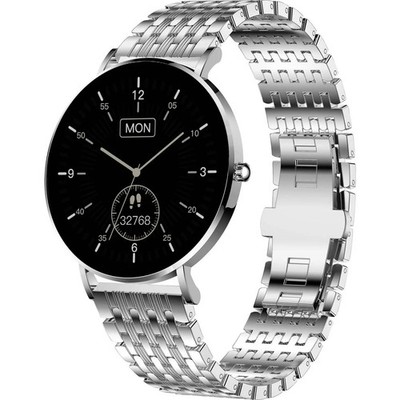 XCOAST SIONA 2 Smartwatch Armbanduhr Fitnessuhr Silber Damen Uhr