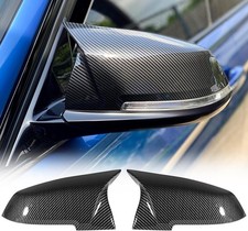 Carbon Fiber Mirror Cover Caps Rearview Side Mirror Covers Compatible with BM...