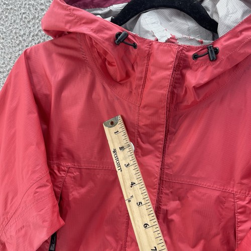 Marmot Rain Jacket Kids Large 10-12 Pink Full Zip Windbreaker Lightweight FLAW - Picture 16 of 19