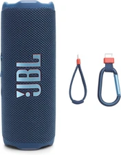 JBL Flip 7 Portable Waterproof Bluetooth Speaker - Blue (JBLFLIP7BLUAM)