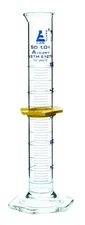 Graduated Cylinder, 50mL - ASTM, Class A Tolerance ±0.25mL - Protective Colla...